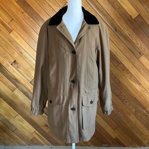Vintage 80s Light Brown Long Chore/Barn Jacket